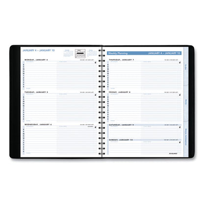 The Action Planner Weekly Appointment Book, 11 X 8, Black Cover, 12-month (jan To Dec): 2024