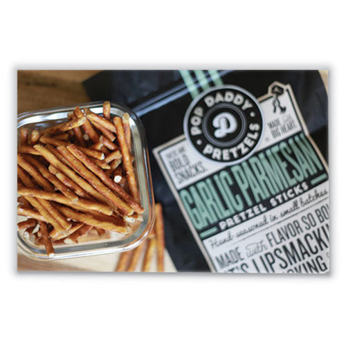 Garlic Parmesan Pretzel Sticks, 3 Oz Bag, 15/carton