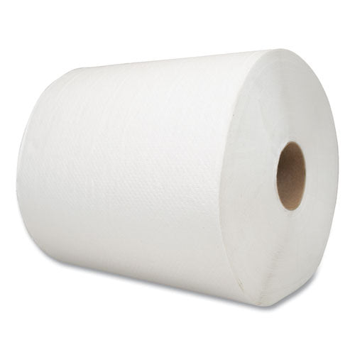 Morsoft Universal Roll Towels, 1-ply, 8" X 700 Ft, White, 6 Rolls/carton