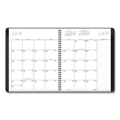 Contemporary Monthly Planner, Premium Paper, 11 X 9, Graphite Cover, 12-month (jan To Dec): 2024