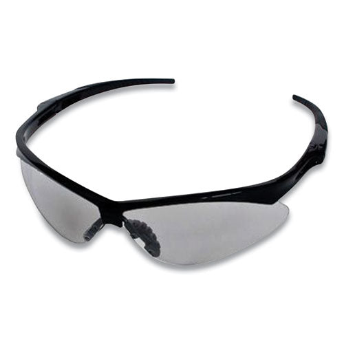 Anser Optical Safety Glasses, Scratch-resistant, Clear Lens, Black Frame