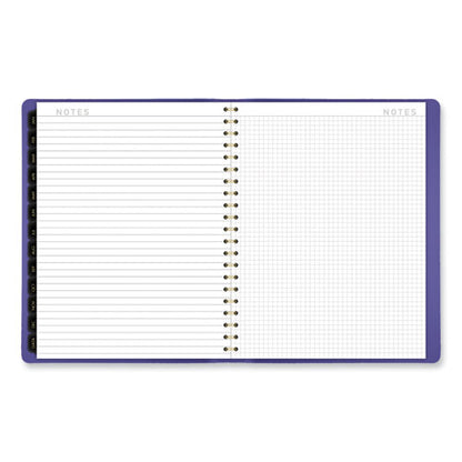 Contemporary Weekly/monthly Planner, 11.38 X 9, Purple Cover, 12-month (jan To Dec): 2024