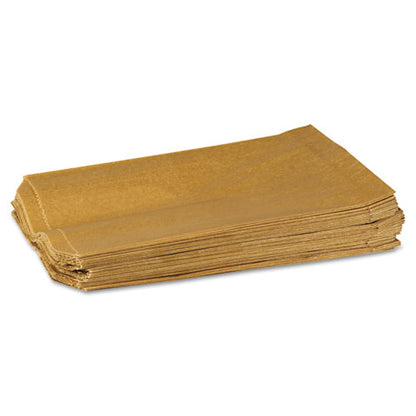 Napkin Receptacle Liners, 7.5" X 3" X 10.5", Brown, 500/carton