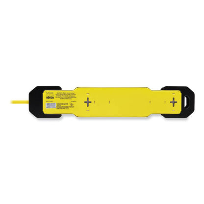 Power It! Safety Power Strip With Gfci Plug, 6 Outlets, 9 Ft Cord, Yellow/black