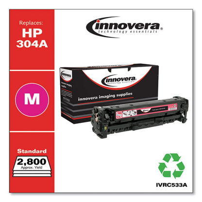 Remanufactured Magenta Toner, Replacement For 304a (cc533a), 2,800 Page-yield