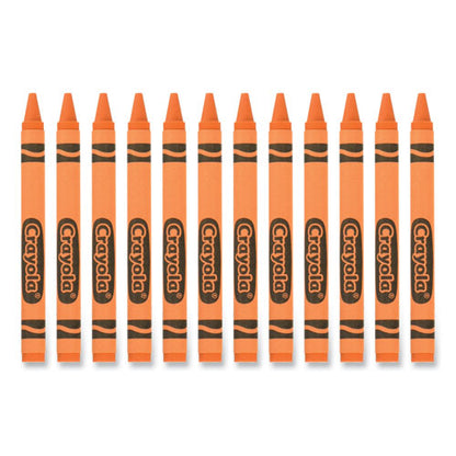 Bulk Crayons, Orange, 12/box