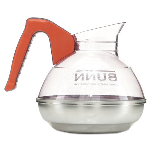 64 Oz. Easy Pour Decanter, Orange Handle