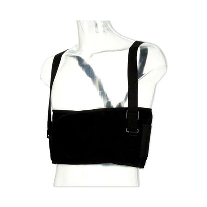 Work Belt With Removable Suspenders, One Size Fits All, Up To 48" Waist Size, Black