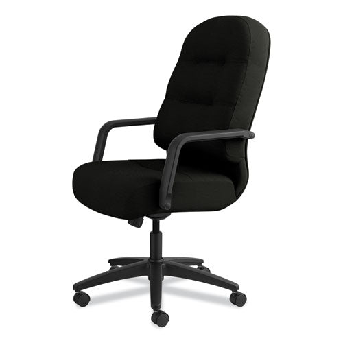 Pillow-soft 2090 Series Executive High-back Swivel/tilt Chair, Supports Up To 300 Lb, 16.75" To 21.25" Seat Height, Black