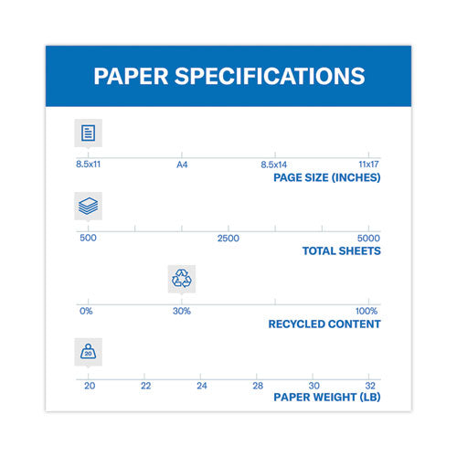 Colors Print Paper, 20 Lb Bond Weight, 8.5 X 11, Gray, 500/ream