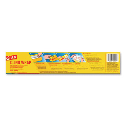 Clingwrap Plastic Wrap, 200 Square Foot Roll, Clear, 12 Rolls/carton