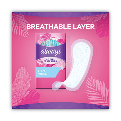 Thin Daily Panty Liners, Regular, 120/pack