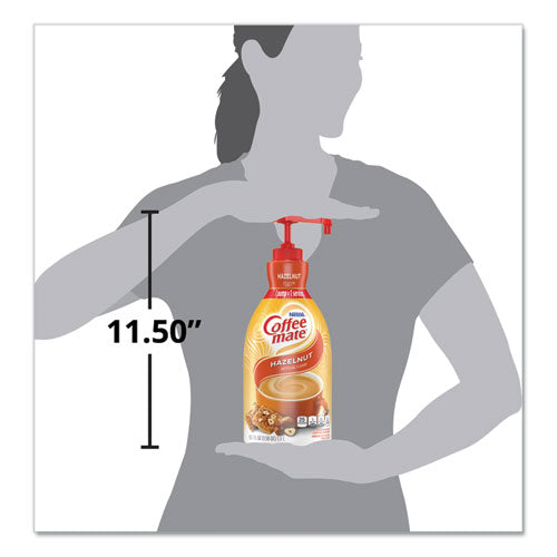 Liquid Coffee Creamer, Hazelnut, 1.5 Liter Pump Bottle, 2/carton