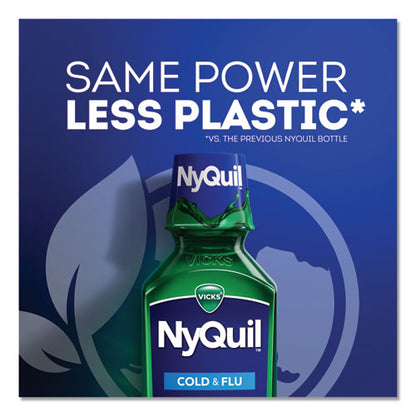 Nyquil Cold And Flu Nighttime Liquid, 12 Oz Bottle, 12/carton