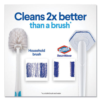 Toiletwand Disposable Toilet Cleaning System: Handle, Caddy And Refills, White