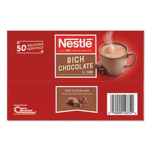 Hot Cocoa Mix, Rich Chocolate, .71oz, 50/box