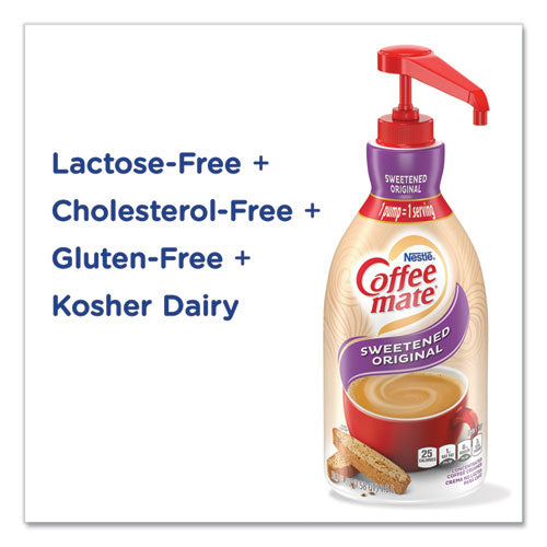 Liquid Coffee Creamer, Sweetened Original, 1500ml Pump Dispenser