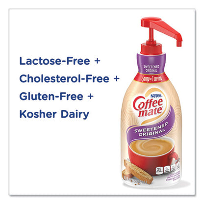 Liquid Coffee Creamer, Sweetened Original, 1500ml Pump Dispenser