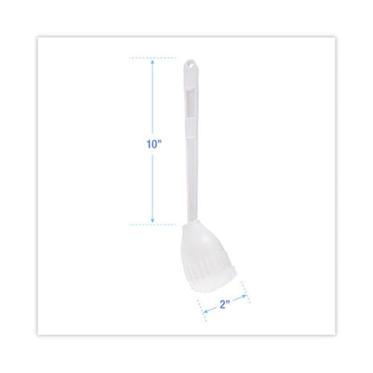 Cone Bowl Mop, 10" Handle, 2" Mop Head, White, 25/carton