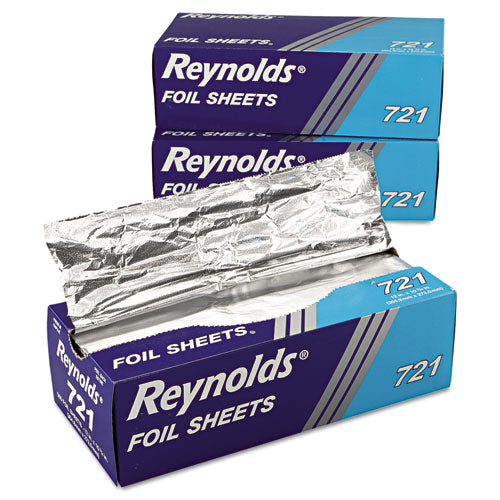 Interfolded Aluminum Foil Sheets, 12 X 10.75, Silver, 500/box, 6 Boxes/carton