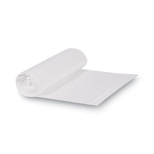 High Density Can Liners, 33 Gal, 13 Mic, 33" X 39", Natural, 25 Bags/roll, 10 Rolls/carton