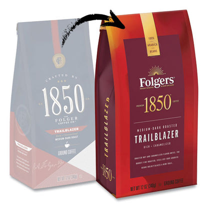 Coffee, Trailblazer, Dark Roast, Ground, 12 Oz Bag