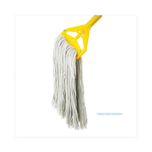 Cut-end Wet Mop Head, Cotton, No. 24, White 12/carton