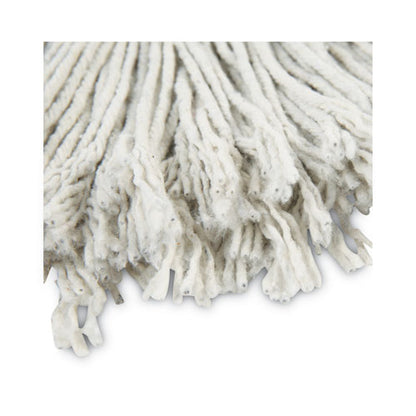 Cut-end Wet Mop Head, Cotton, No. 24, White 12/carton