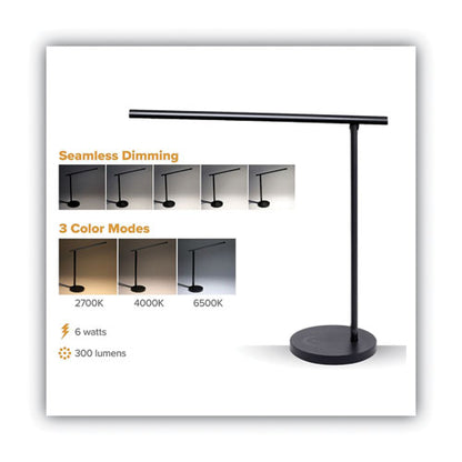 Folding Led Desk And Table Lamp, Black