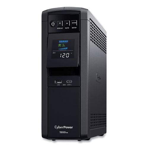 Pfc Sinewave Cp1500pfclcd Ups Battery Backup, 12 Outlets, 1,500 Va, 1,030 J