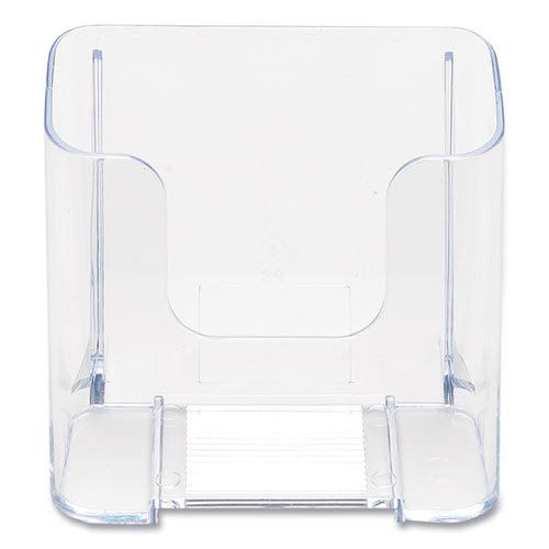 Docuholder For Countertop/wall-mount, Leaflet Size, 4.37w X 3.25d X 3.87h, Clear