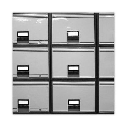 Archive Storage Drawers With Key Lock, Legal Files, 18.25" X 24" X 11.5", Black/gray