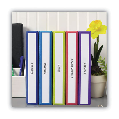 Binder Spine Inserts, 1.5" Spine Width, 5 Inserts/sheet, 5 Sheets/pack