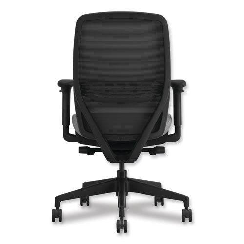 Nucleus Series Recharge Task Chair, 16.63 To 21.13 Seat Height, Frost Seat, Black Back, Black Base