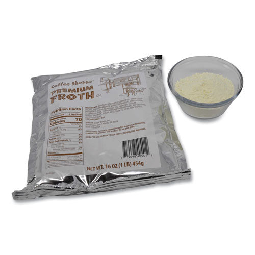 Premium Froth Topping, 1 Lb Bag, 12/carton