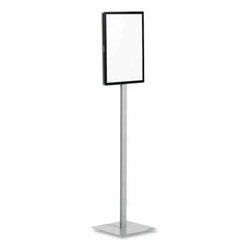 Info Basic Floor Stand, 55.31" Tall, Black Stand, 11 X 17 Face