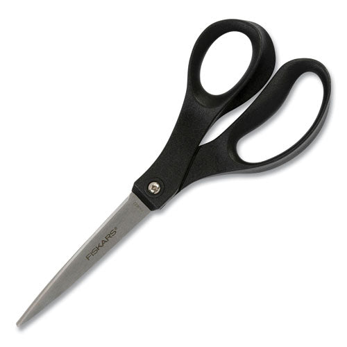 Scissors, Pointed Tip, 10" Long, Black Straight Handle