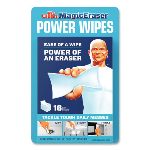 Magic Eraser Sheets, 3.5 X 5.8, 0.03" Thick, White, 16 Sheets/pack, 4 Packs/carton