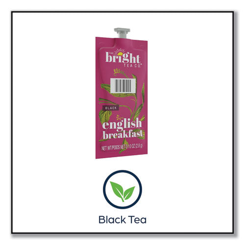 The Bright Tea Co. English Breakfast Black Tea Freshpack, English Breakfast, 0.1 Oz Pouch, 100/carton