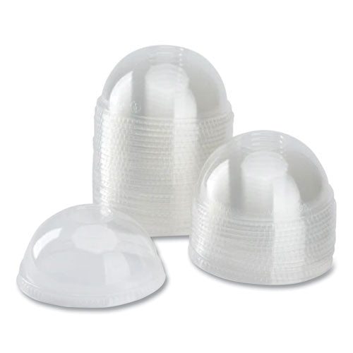 Pet Lids, Dome Lid, Fits 12 Oz To 24 Oz Cold Cups, Clear, 1,000/carton