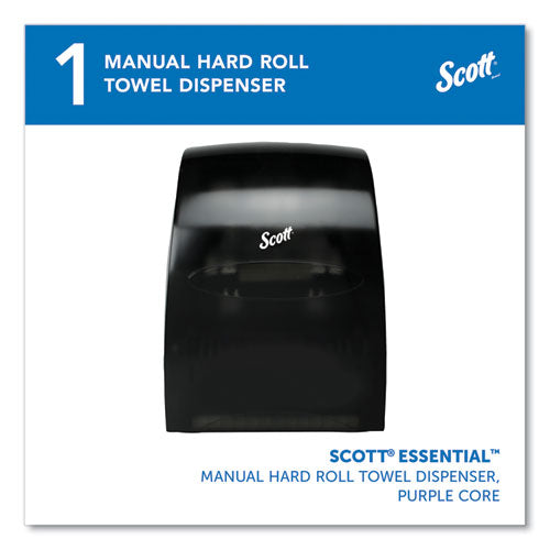 Essential Manual Hard Roll Towel Dispenser, 13.06 X 11 X 16.94, Black