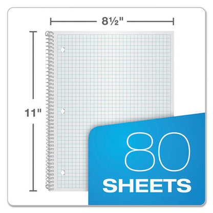 Earthwise By Oxford Recycled Single Subject Notebook, Quadrille Rule (4 Sq/in), Randomly Assorted Cover, (80) 11 X 8.5 Sheets