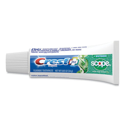 Complete Whitening Toothpaste + Scope, Minty Fresh, 0.85 Oz Tube, 36/carton