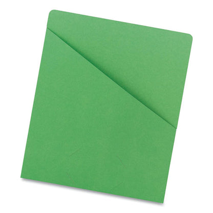 File Jackets, Letter Size, Green, 25/pack