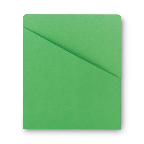 File Jackets, Letter Size, Green, 25/pack