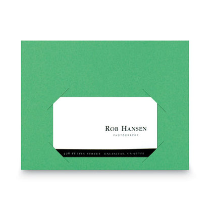 File Jackets, Letter Size, Green, 25/pack