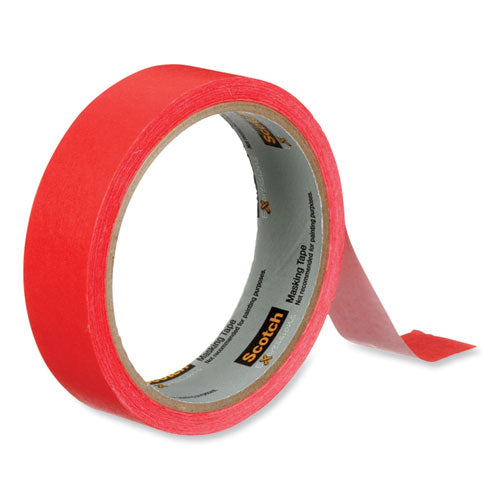 Expressions Masking Tape, 3" Core, 0.94" X 20 Yds, Primary Red