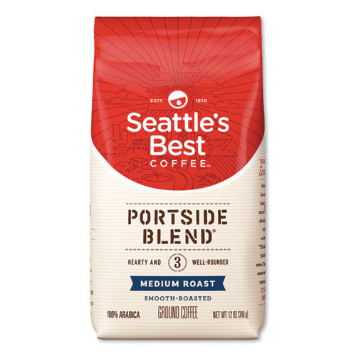 Port Side Blend Ground Coffee, Medium Roast, 12 Oz Bag