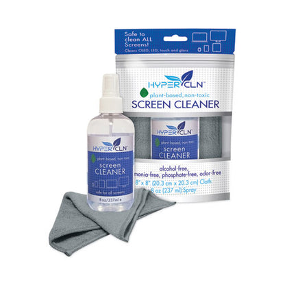 Hypercln Screen Cleaning Kit, 8 Oz Spray Bottle