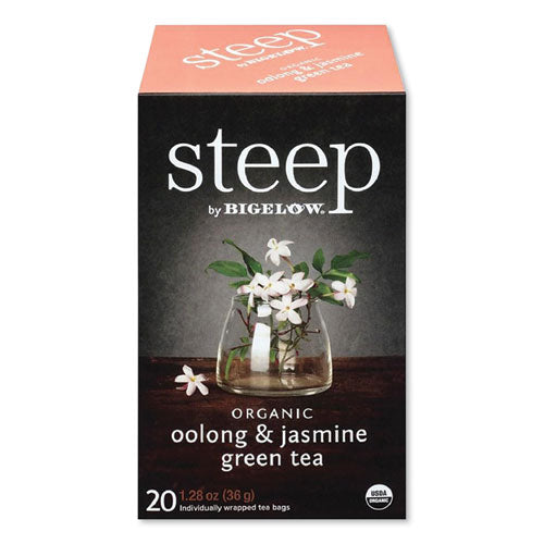 Steep Tea, Oolong And Jasmine Green, 0.06 Oz Tea Bag, 20/box